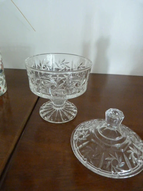 Cut glass candy dish – photo 3